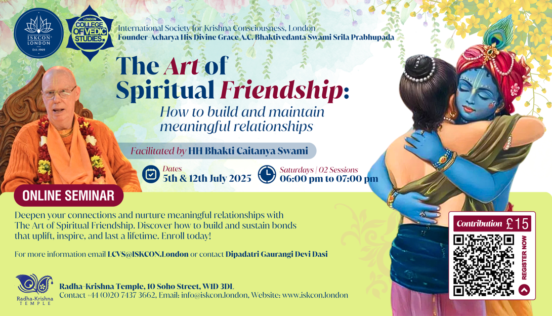 The Art of Spiritual Friendship: How to build and maintain meaningful relationships (ONLINE)