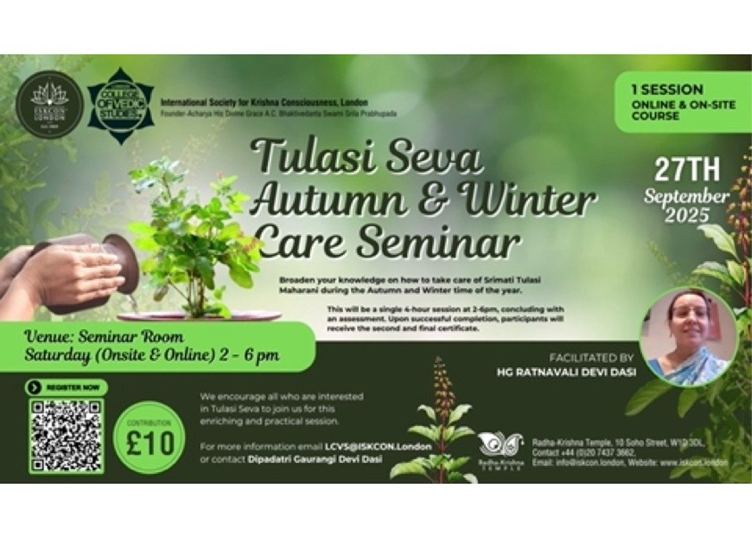 Tulsi Seva Autumn and Winter Care seminar (ONSITE & ONLINE)